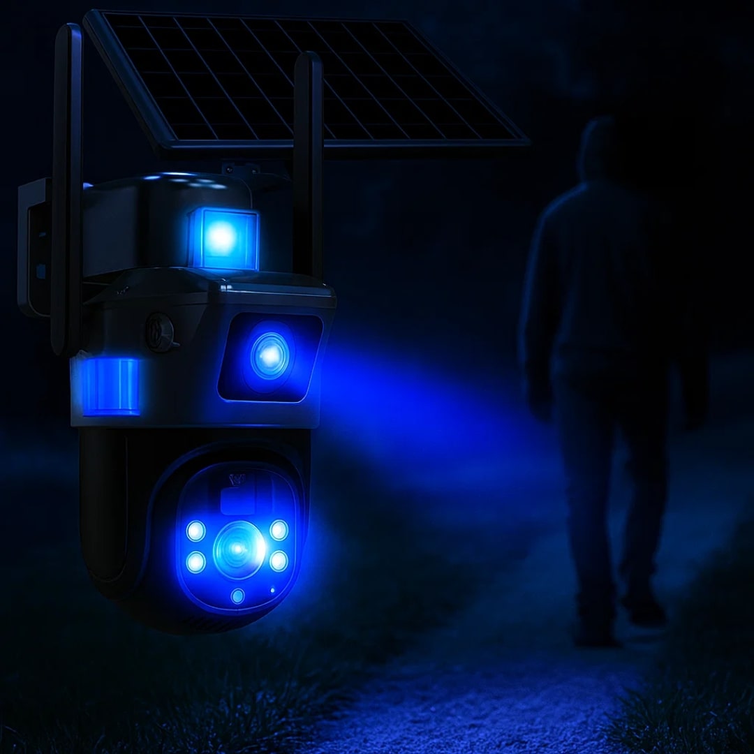 Outdoor Surveillance Camera | Wi-Fi Camera with Solar Panel | GuardVision