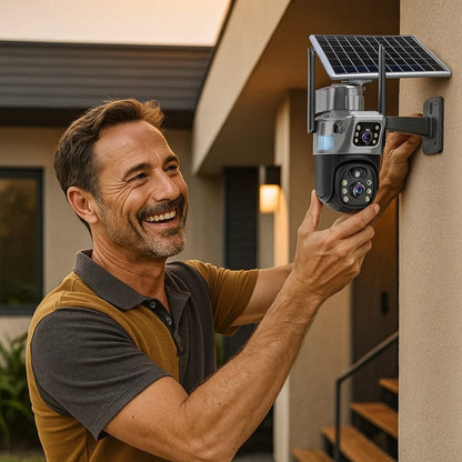 Outdoor Surveillance Camera | Wi-Fi Camera with Solar Panel | GuardVision