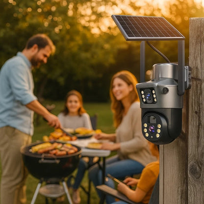 Outdoor Surveillance Camera | Wi-Fi Camera with Solar Panel | GuardVision