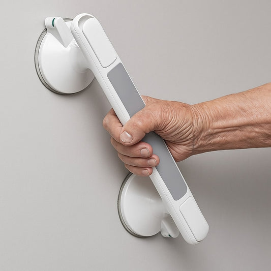 Grab bar for shower, bathtub, or toilet | Suction cup handle for seniors without drilling | SeniGrip
