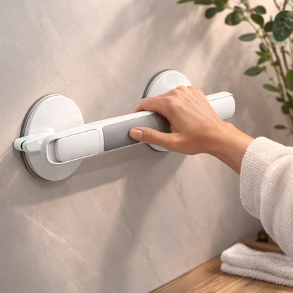 Grab bar for shower, bathtub, or toilet | Suction cup handle for seniors without drilling | SeniGrip