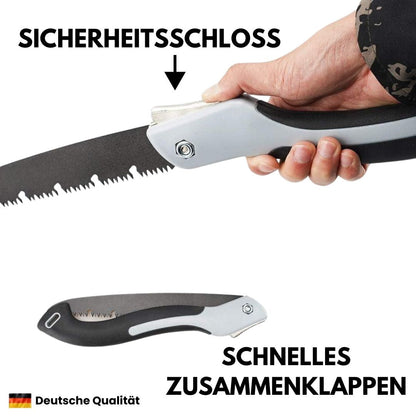 Handsägen | Faltbare Holzsäge & Messer in 1 | Klappsäge | Waldrix