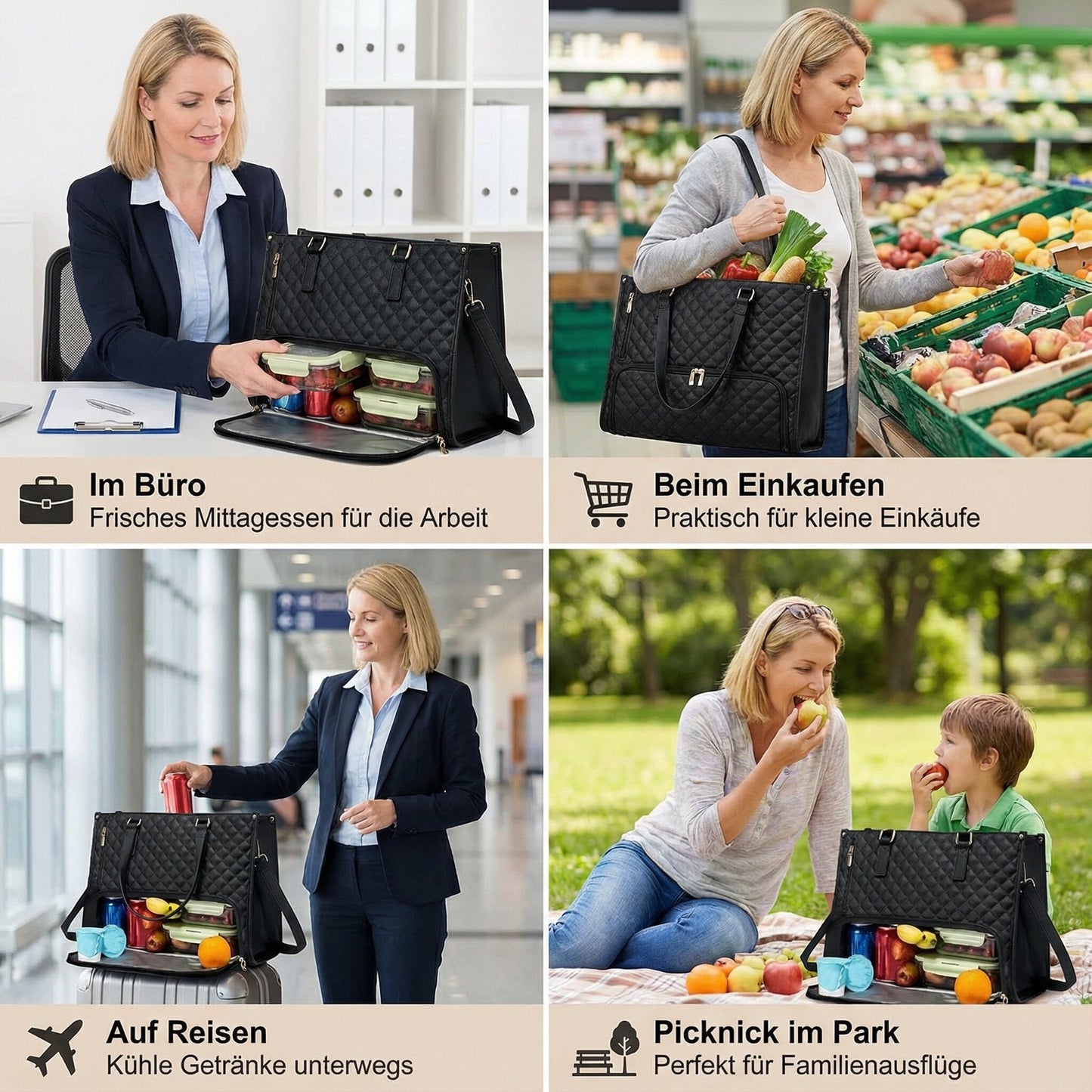 Handbag with Cooling Compartment for Women | Shoulder Bag with Cooling Function | FreshLuxe