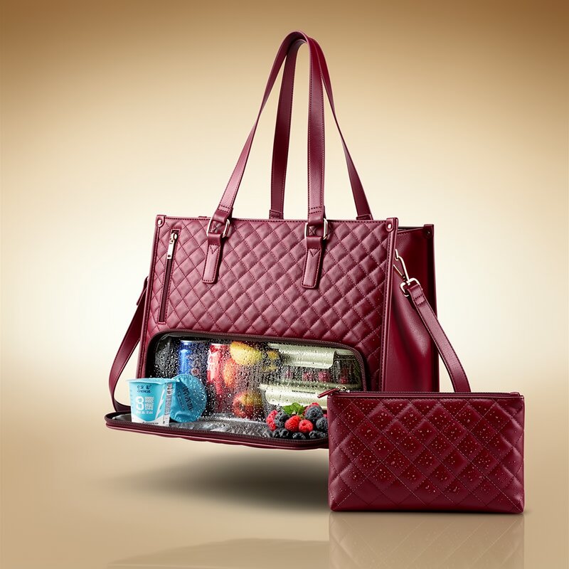 Handbag with Cooling Compartment for Women | Shoulder Bag with Cooling Function | FreshLuxe