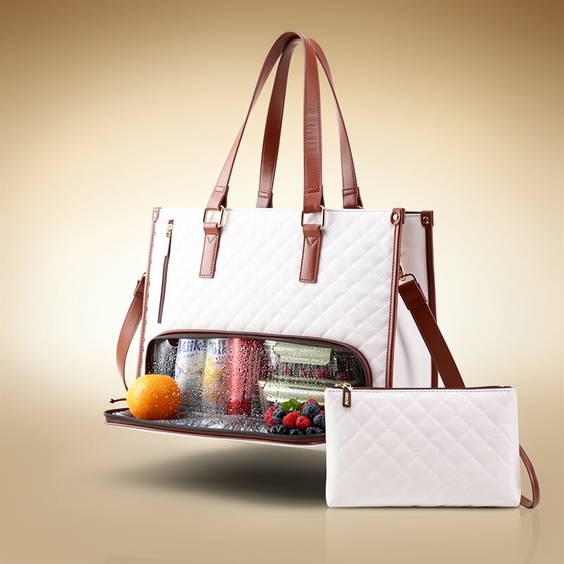 Handbag with Cooling Compartment for Women | Shoulder Bag with Cooling Function | FreshLuxe