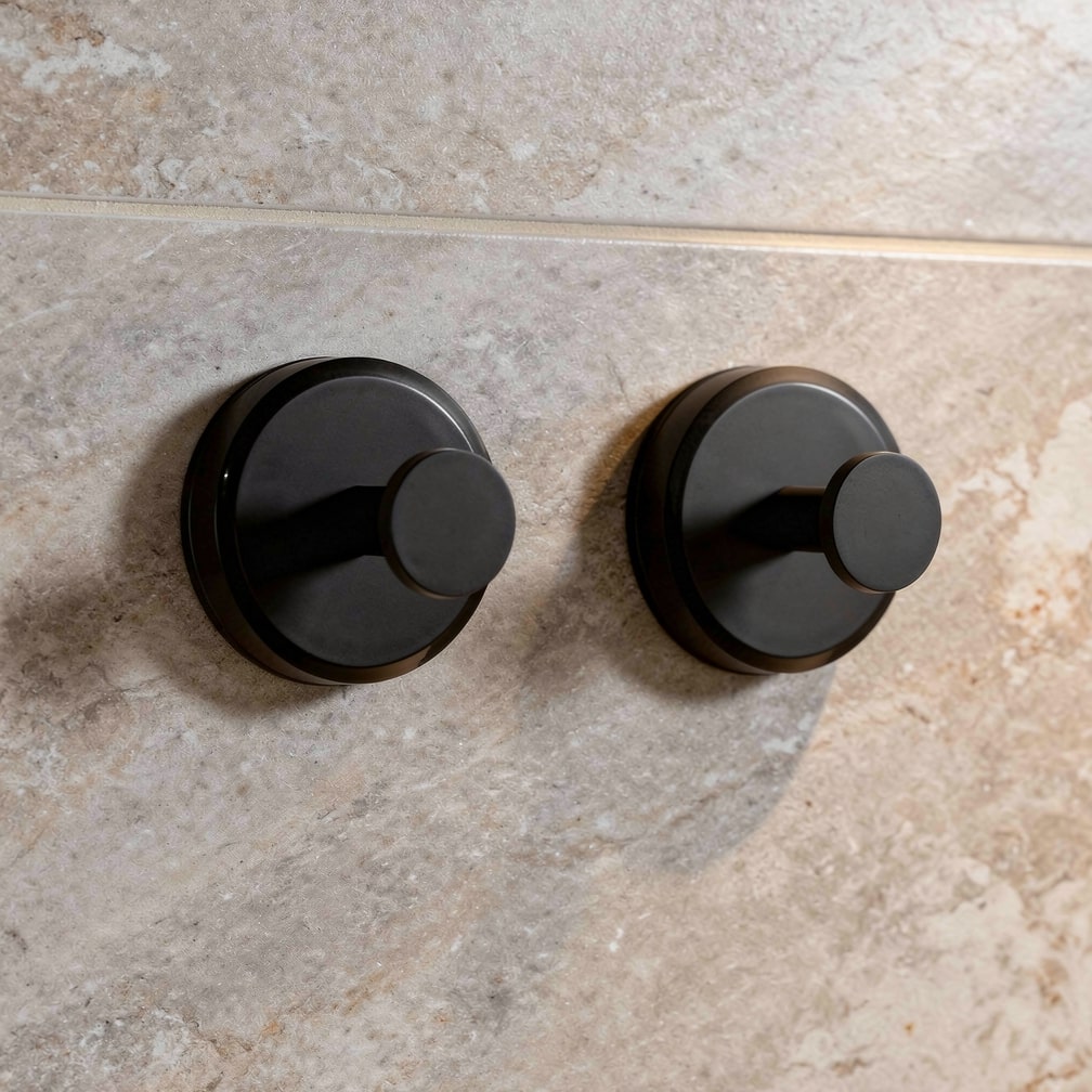 Towel Hooks Without Drilling | Hooks with Suction Cup for Bathroom | Haltrex