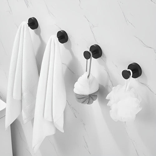 Towel Hooks Without Drilling | Hooks with Suction Cup for Bathroom | Haltrex