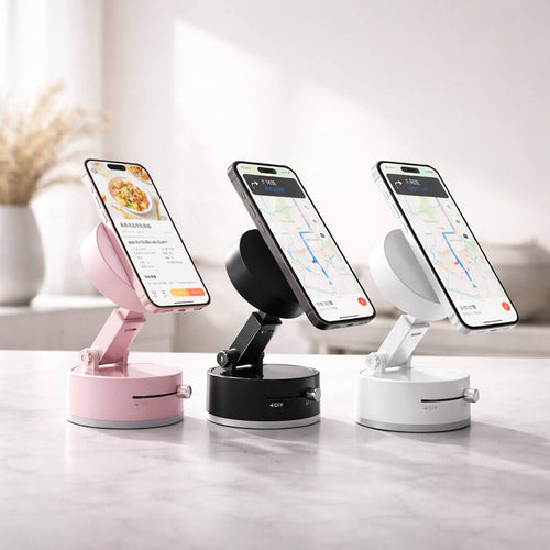 Car Phone Holder with Suction Cup | Magnetic Phone Holder with 360° Rotation | Vantrel