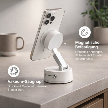 Car Phone Holder with Suction Cup | Magnetic Phone Holder with 360° Rotation | Vantrel