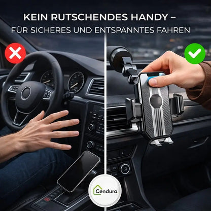Auto-Handyhalter | Handyhalter mit Saugnapf & 360°-Drehung | LuxGrip