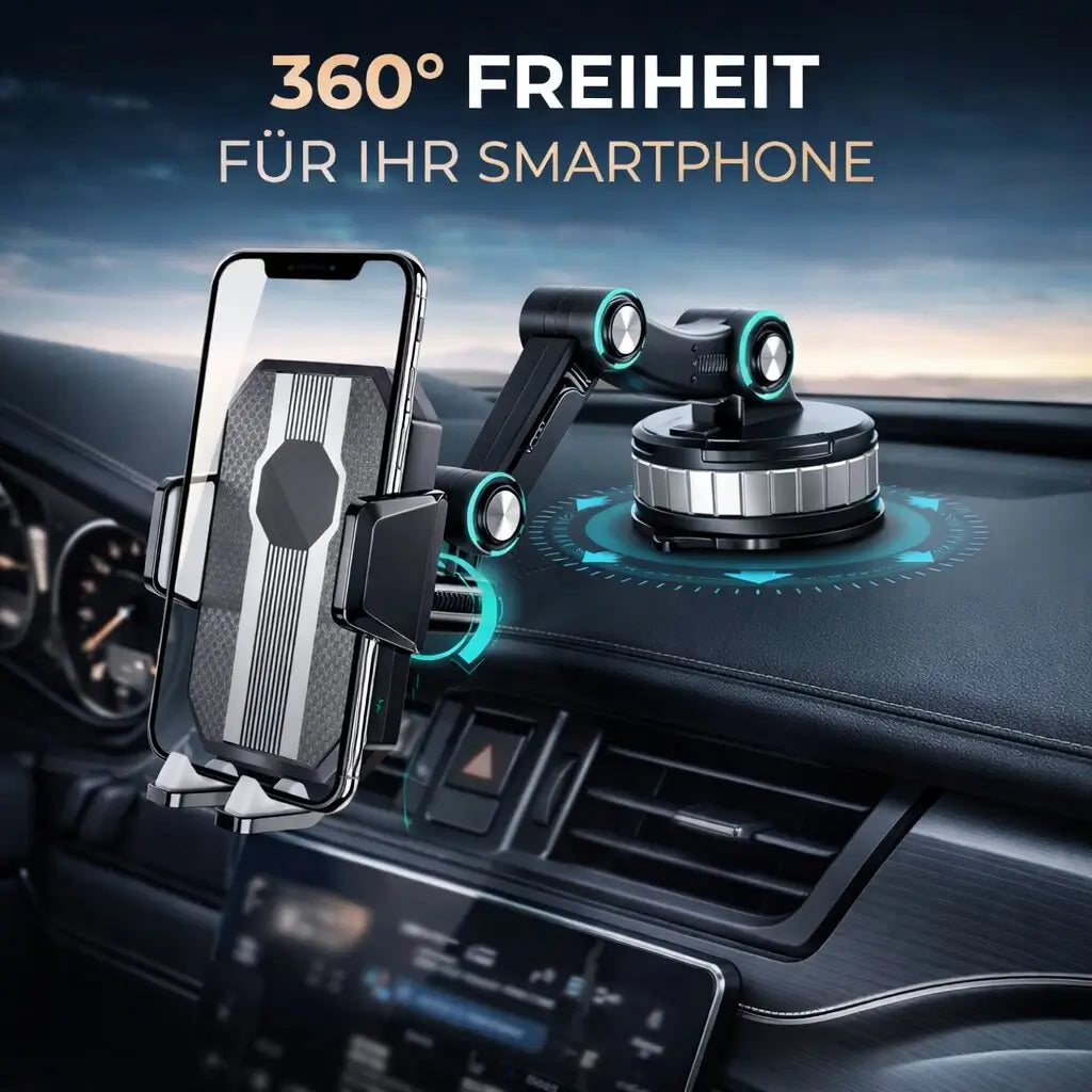 Car Phone Holder | Phone Holder with Suction Cup & 360° Rotation | LuxGrip