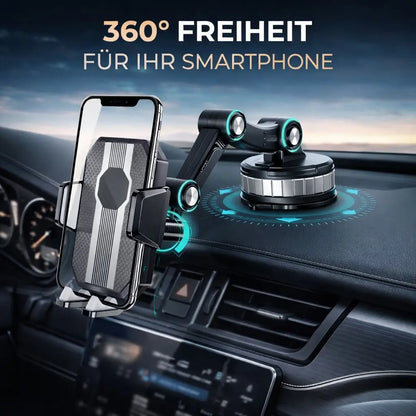 Auto-Handyhalter | Handyhalter mit Saugnapf & 360°-Drehung | LuxGrip