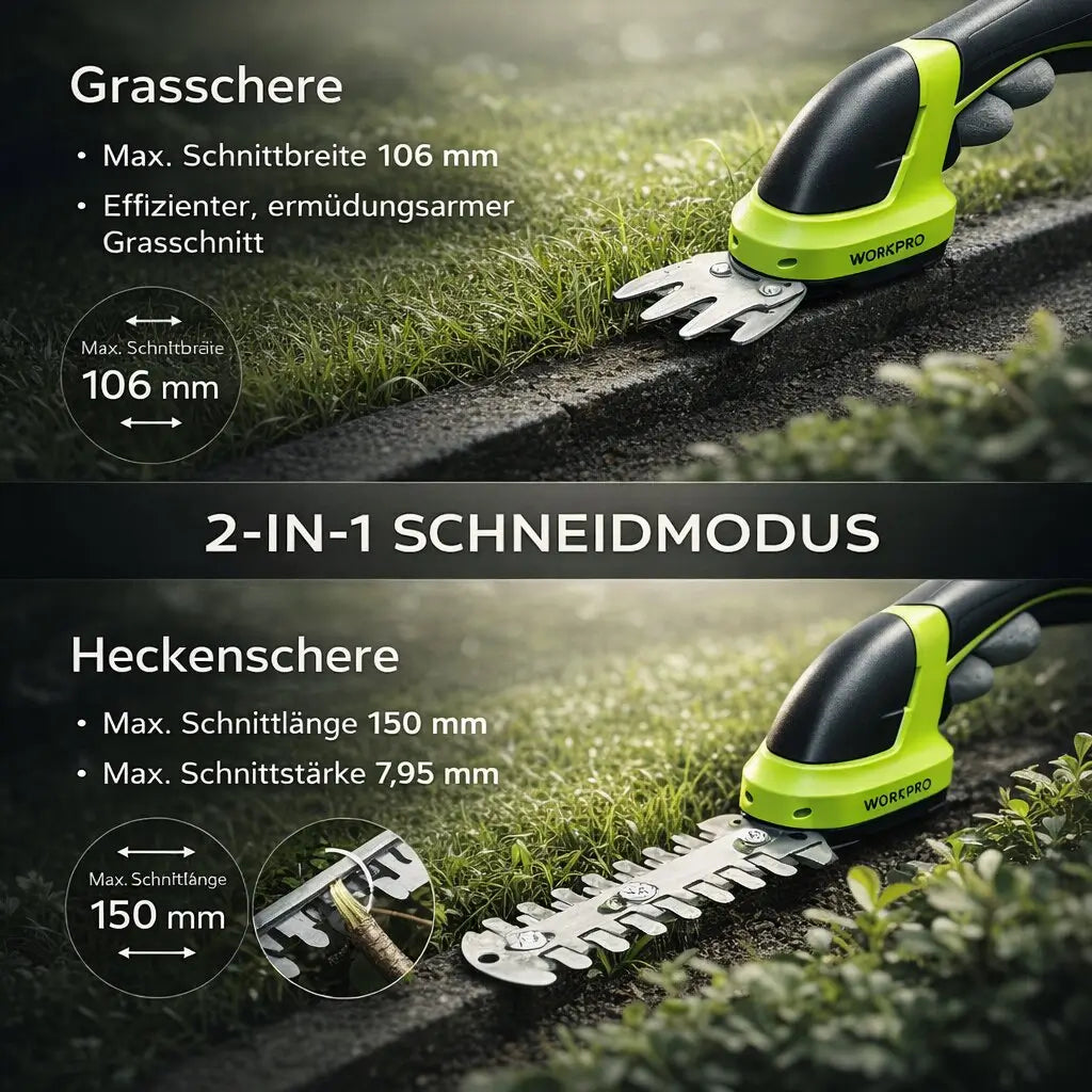 Cordless Hedge Trimmer | Grass Shear for Garden | GreenBlade