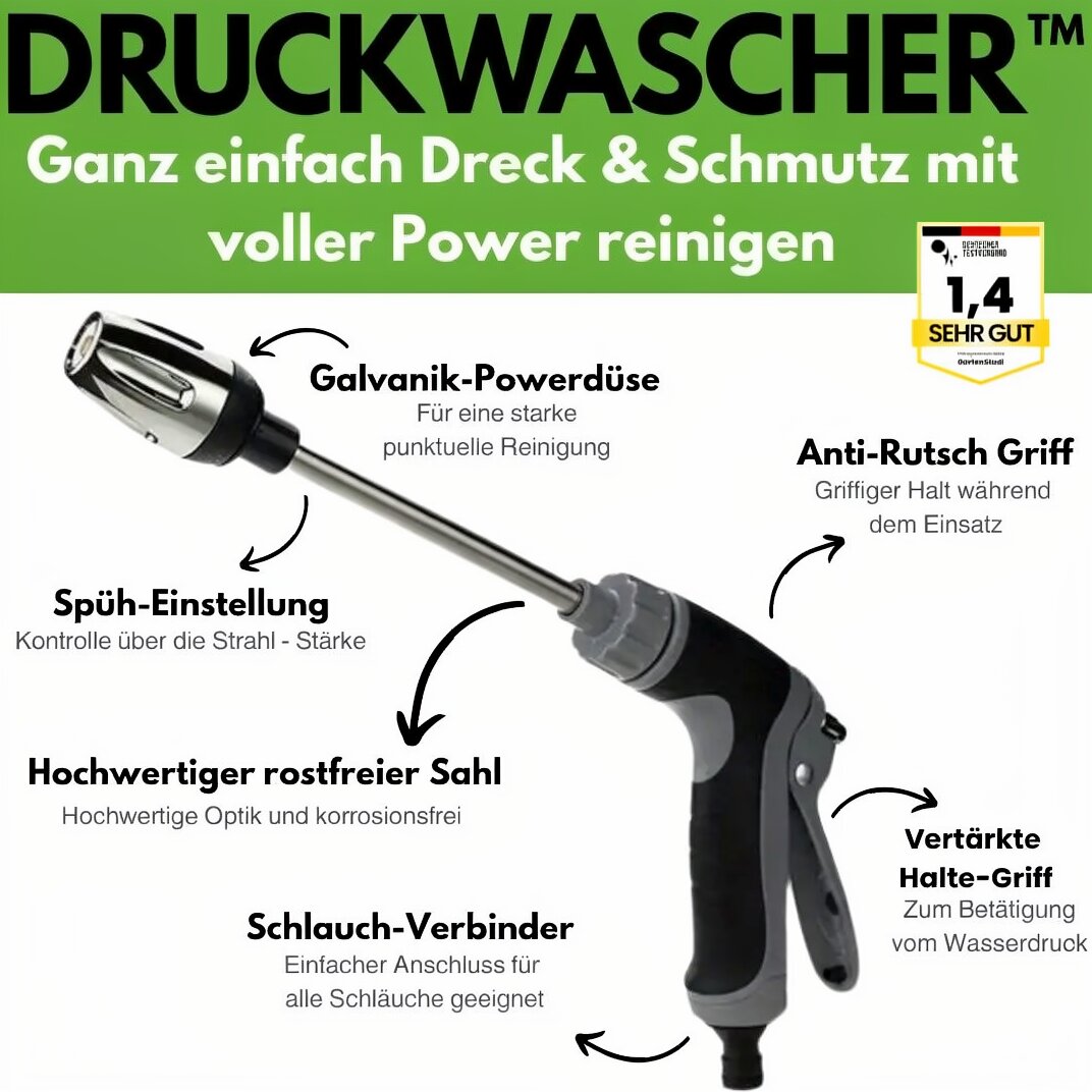 High-Pressure Cleaner for Garden Hose | Surface Cleaner | Pressure Washer