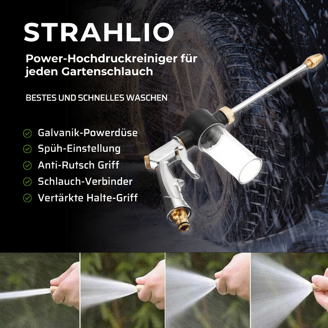 High-Pressure Cleaner for Garden Hose | High-Pressure Cleaner Attachment | Cleaning Devices | Strahlio