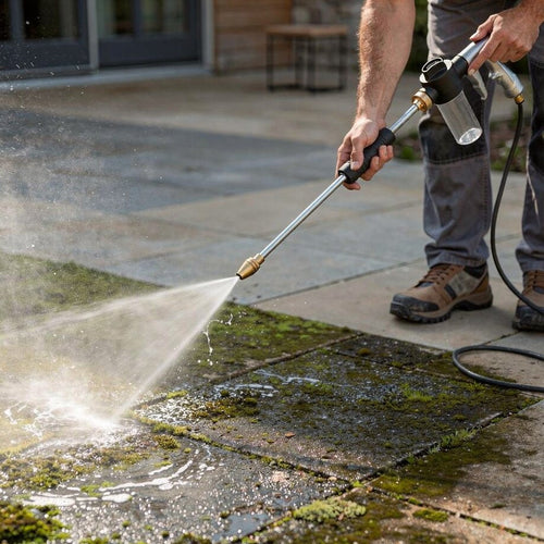 High-Pressure Cleaner for Garden Hose | High-Pressure Cleaner Attachment | Cleaning Devices | Strahlio