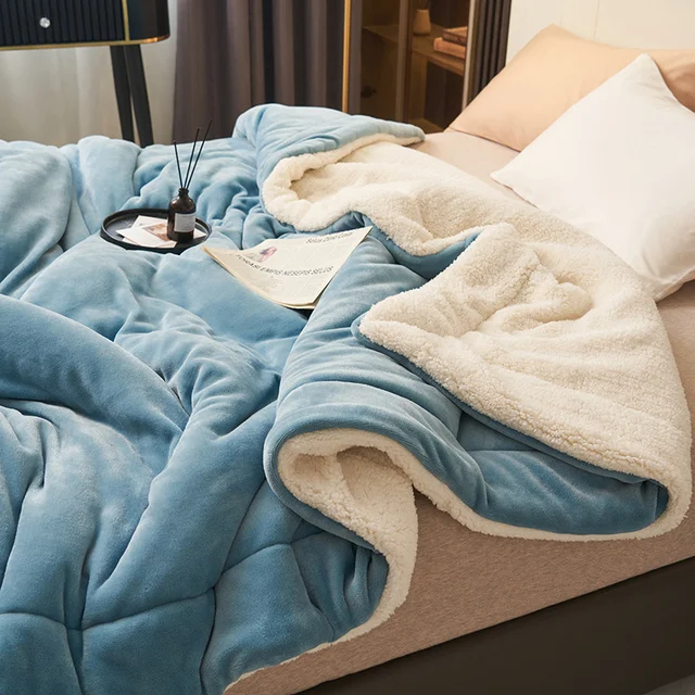 Fleece Blanket | Large Bed Blanket | Living Room Blanket | HugLuxe