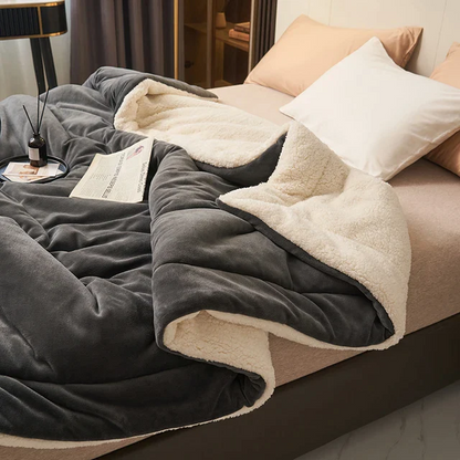 Fleece Blanket | Large Bed Blanket | Living Room Blanket | HugLuxe