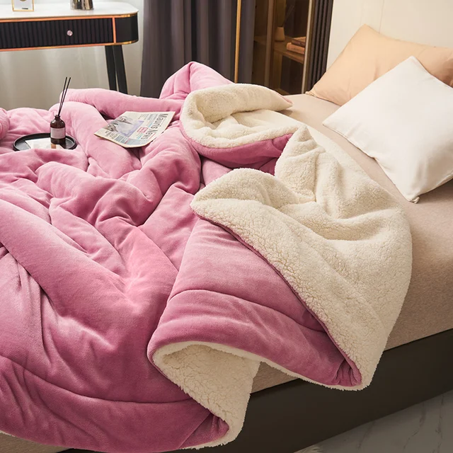 Fleece Blanket | Large Bed Blanket | Living Room Blanket | HugLuxe