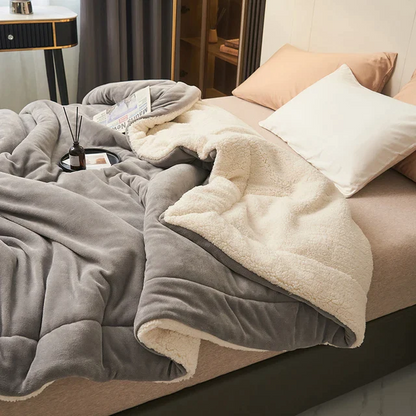 Fleece Blanket | Large Bed Blanket | Living Room Blanket | HugLuxe