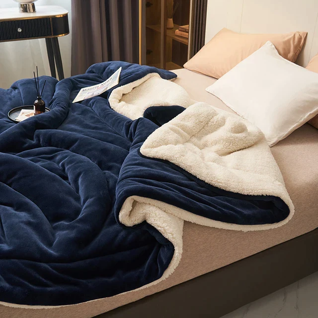 Fleece Blanket | Large Bed Blanket | Living Room Blanket | HugLuxe
