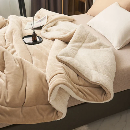 Fleece Blanket | Large Bed Blanket | Living Room Blanket | HugLuxe