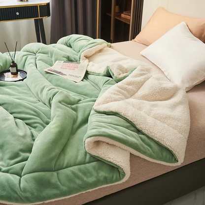 Fleece Blanket | Large Bed Blanket | Living Room Blanket | HugLuxe