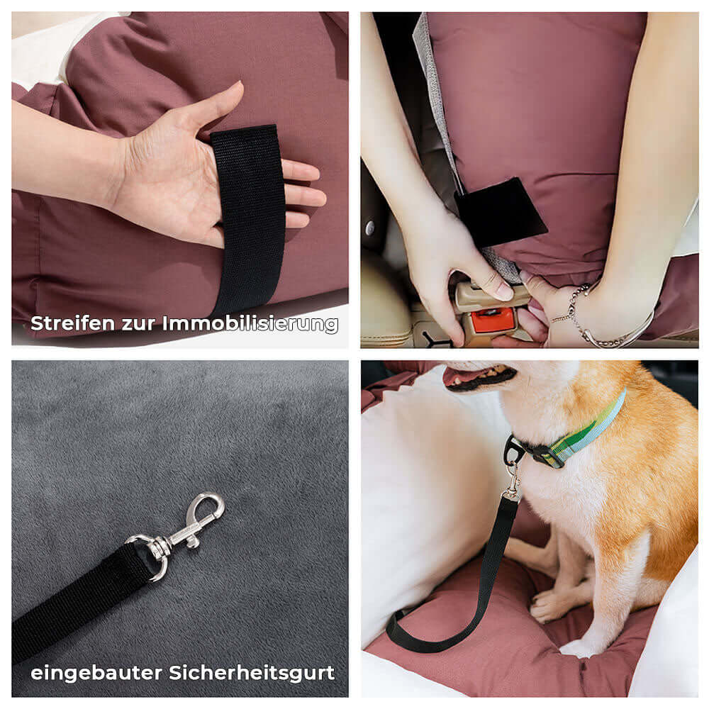 Dog Car Seat | Dog Seat for Back Seat | Dog Car Transport Box | Dog Box