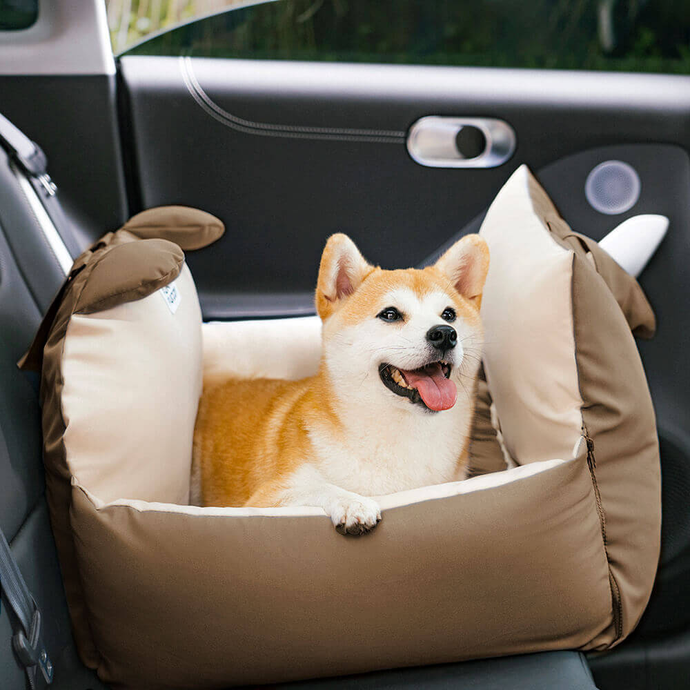 Dog Car Seat | Dog Seat for Back Seat | Dog Car Transport Box | Dog Box