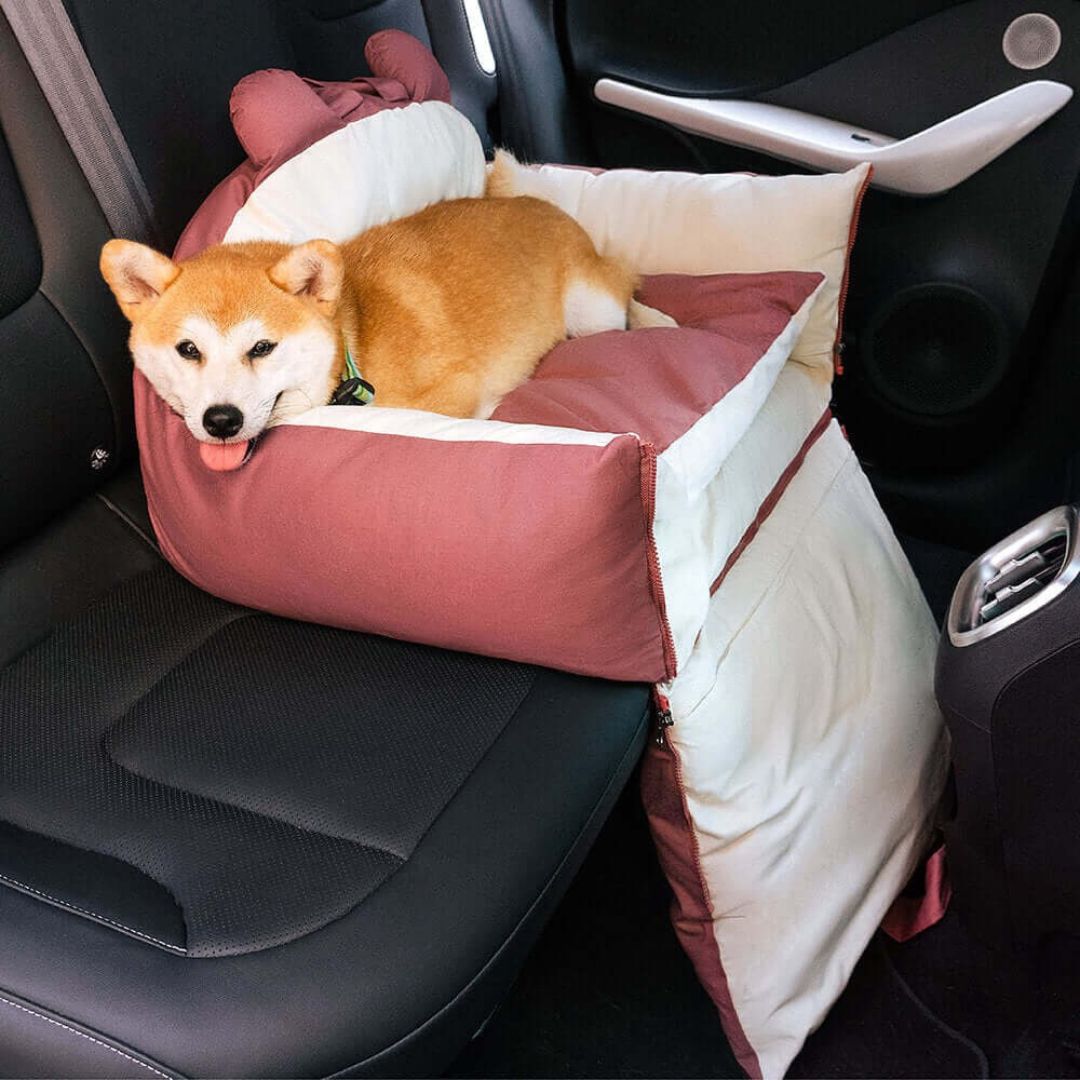 Dog Car Seat | Dog Seat for Back Seat | Dog Car Transport Box | Dog Box