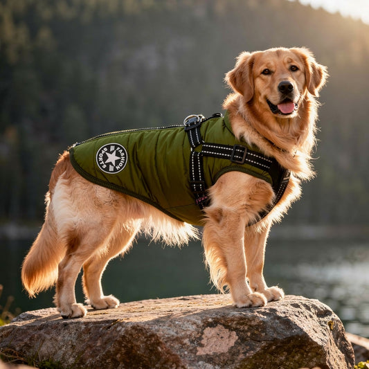 Dog Coat for Winter | Winter Coat for Dogs | Dog Jacket with Harness | Fur Coat