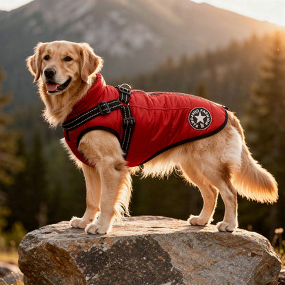 Dog Coat for Winter | Winter Coat for Dogs | Dog Jacket with Harness | Fur Coat