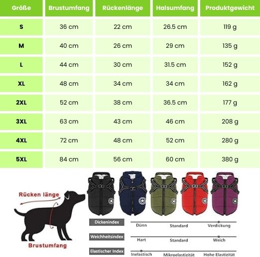 Dog Coat for Winter | Winter Coat for Dogs | Dog Jacket with Harness | Fur Coat
