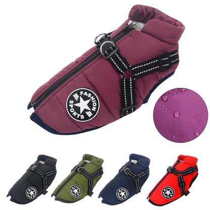 Dog Coat for Winter | Winter Coat for Dogs | Dog Jacket with Harness | Fur Coat