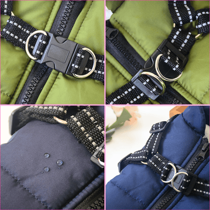Dog Coat for Winter | Winter Coat for Dogs | Dog Jacket with Harness | Fur Coat