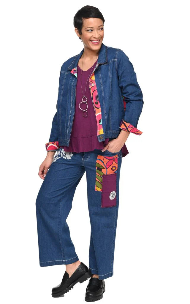 Tulip Clothing Clarissa Damen Denimjacke mit Galapagos