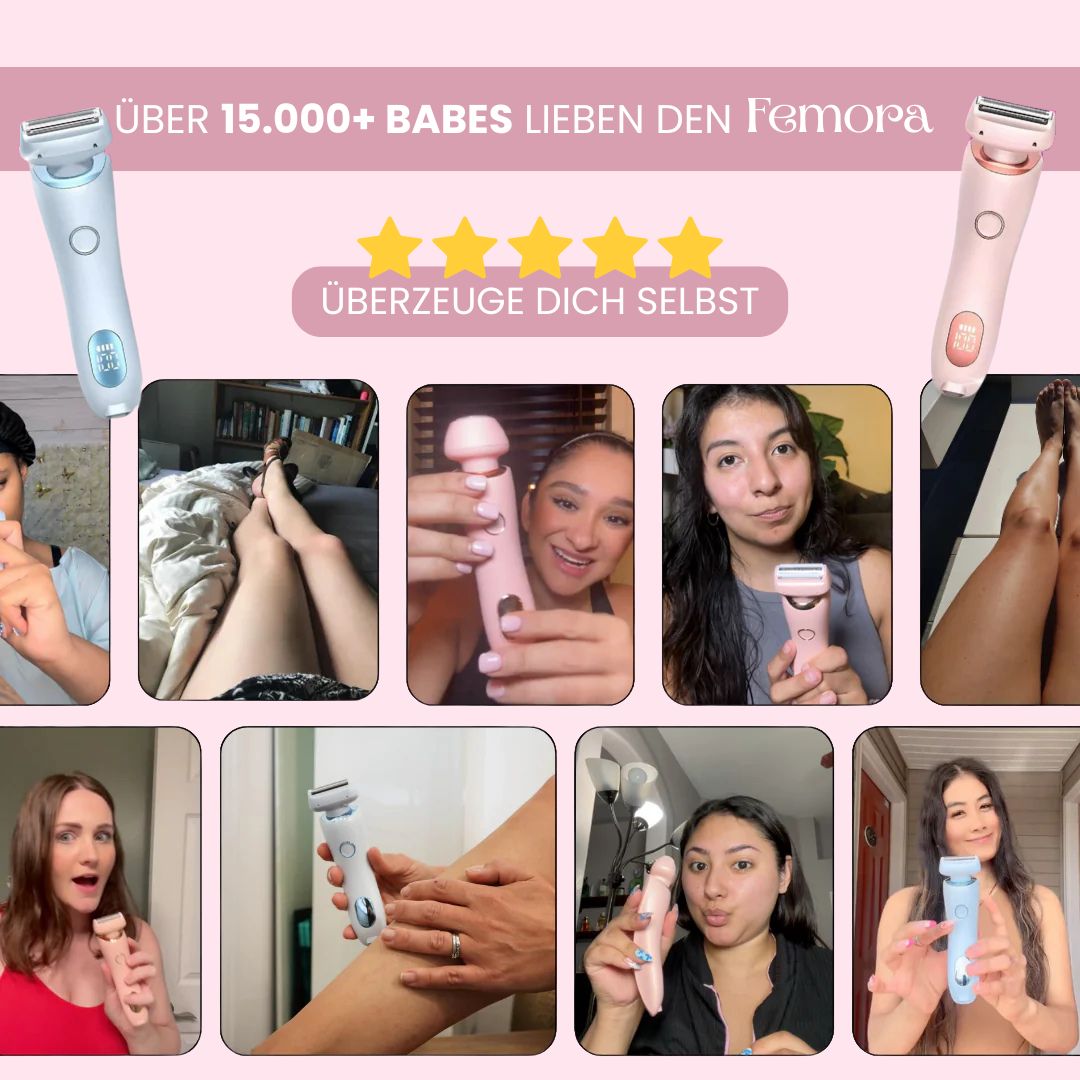 Intimate Shaver for Women | Electric Women's Shaver for Intimate Areas | Bikini Trimmer | Femora