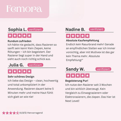 Intimrasierer für Frauen | Elektrischer Damenrasierer für intime Bereiche | Bikini-Trimmer | Femora