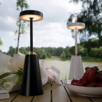 Wireless Table Lamp | Nightstand Lamp with Touch | Dimmable Lamp for Modern Ambiance | AuraLume