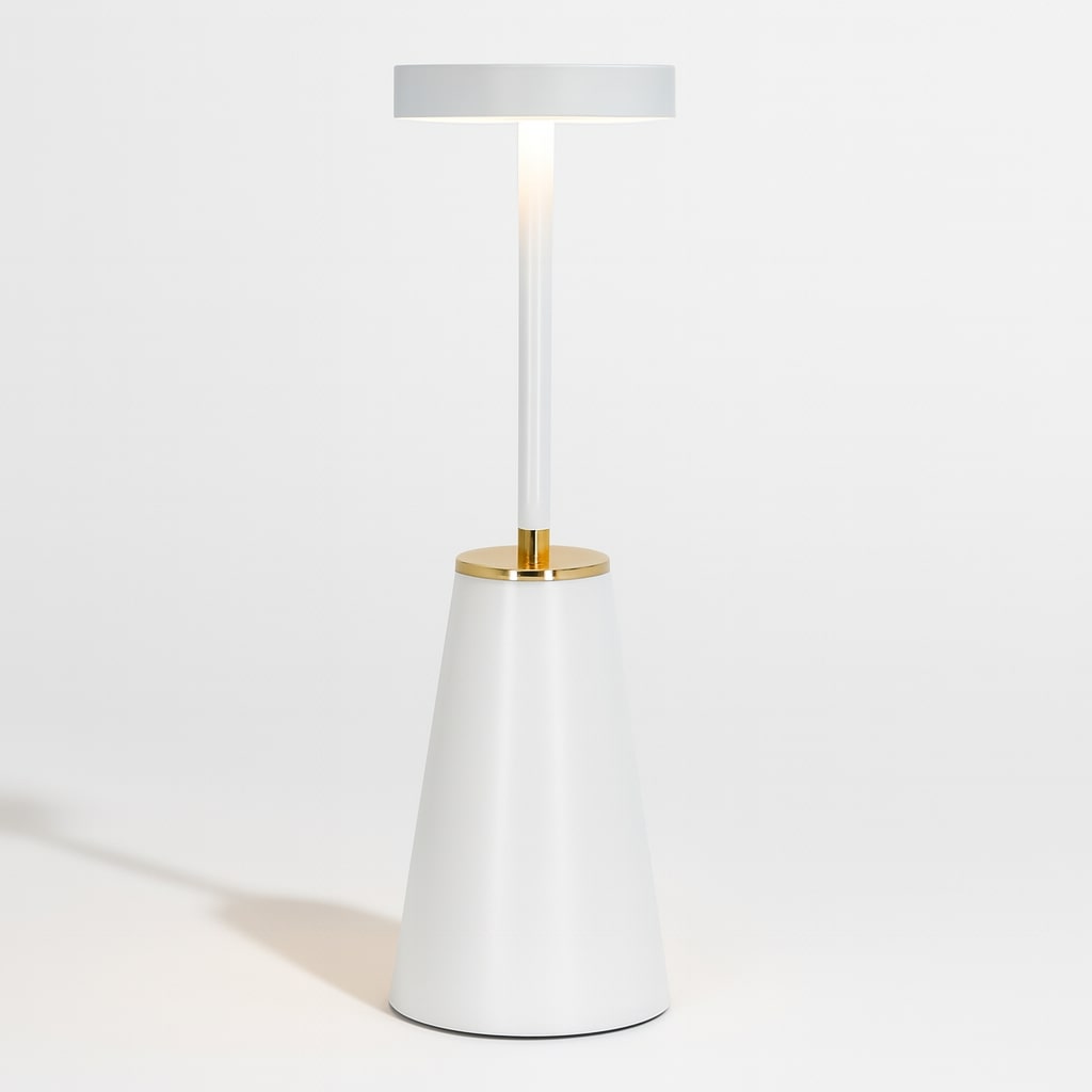 Wireless Table Lamp | Nightstand Lamp with Touch | Dimmable Lamp for Modern Ambiance | AuraLume