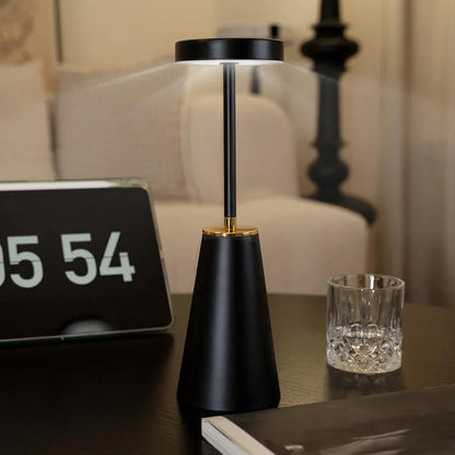 Wireless Table Lamp | Nightstand Lamp with Touch | Dimmable Lamp for Modern Ambiance | AuraLume