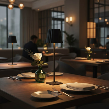 Wireless Table Lamp | Lamp for Living Room | Modern Table Light with Battery | VelaLume