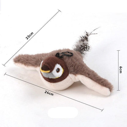 Katzenspielzeug | Flatternder Vogel Katzenspielzeug | Interaktiv und Spaßig | Miaulino