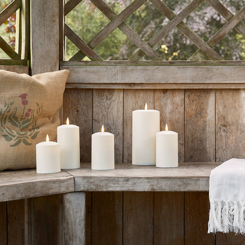 LED Candles Outdoor | Candles with Timer | 3 Pieces | CandleNest
