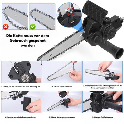 Chainsaw Attachment for Drill | Electric Chainsaw Attachment | Sägorix