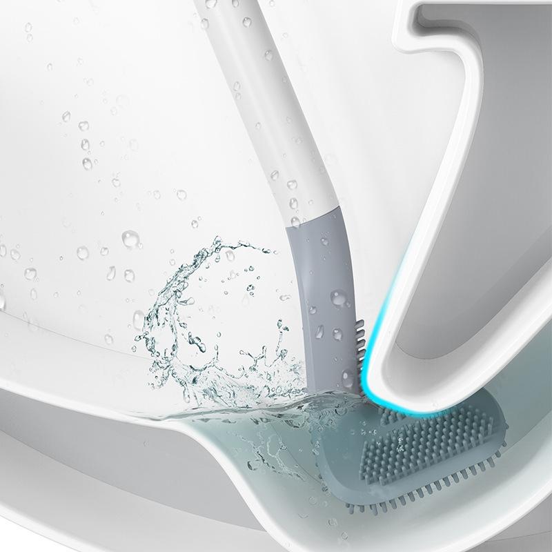 Silicon-Toilettenbürste | Toilettenbürste mit Halter | WC Bürste | Cleanova