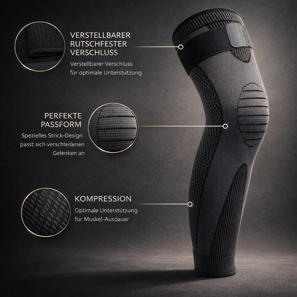 Knee Brace with Compression | Knee Support for Sports, Training, or Work | Flexurion