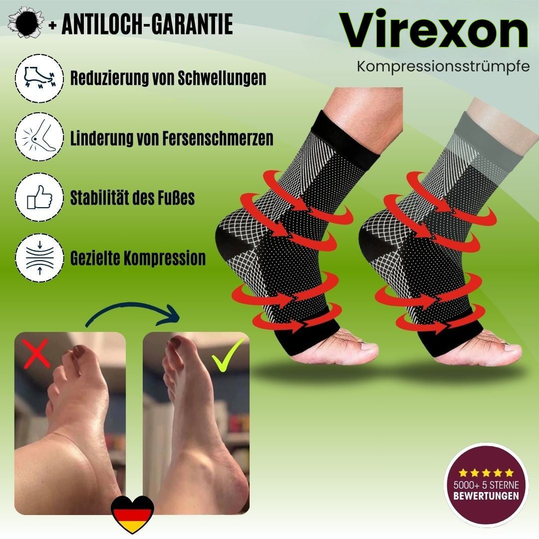 Compression Socks for Feet | Compression Stockings | Support Socks | Virexon