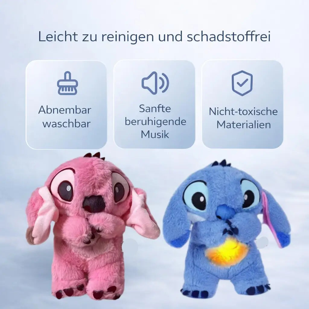 Kuscheltier mit Atemfunktion für Babys und Kinder | Beruhigendes Plüschtier | Schnugi