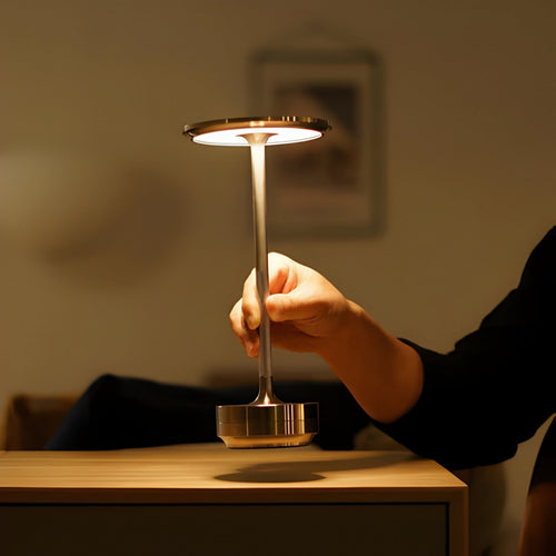 Lampe für das Wohnzimmer | Kabellose Tischlampe | Wiederaufladbare Tischleuchte | LumaViva